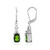 Pendientes en plata con Diópsido de Rusia