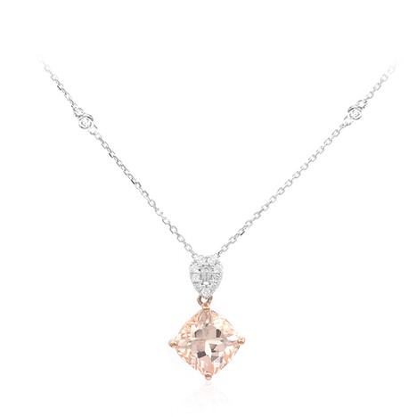 AAA-Morganit-Goldhalskette