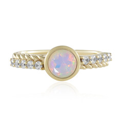 Anello in oro con Opale di Welo AAA (de Melo)