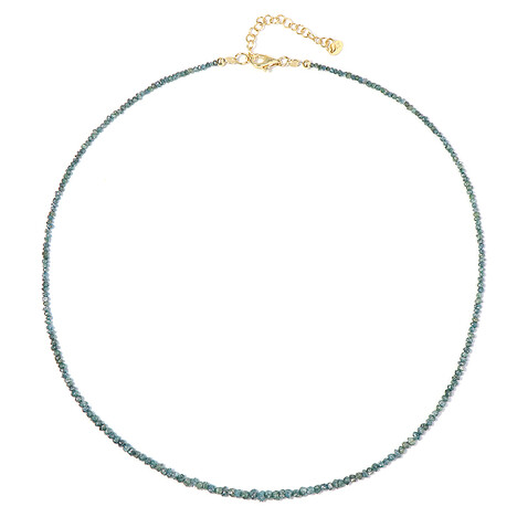 Collana in argento con Diamante Blu