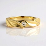 Anello in argento con Diamante Cioccolato I2