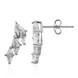 Boucles d'oreilles en argent et Topaze blanche