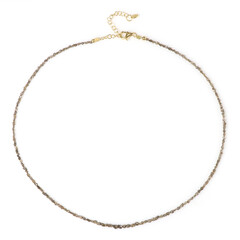 Collar en plata con Diamante champán