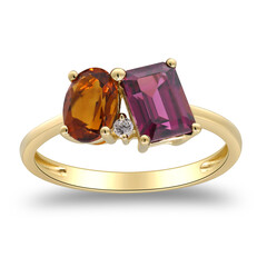 Gouden ring met een citrien