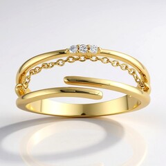 Anello in oro con Diamante I2 (H) (de Melo Gold)