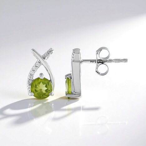 Orecchini in argento con Peridoto
