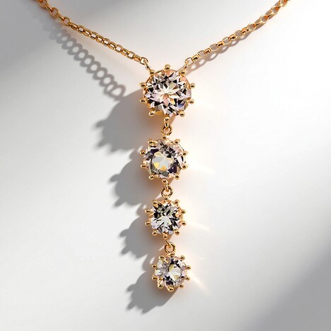 Collier en or et Morganite AAA