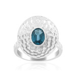 Teal Kyanite Silver Ring