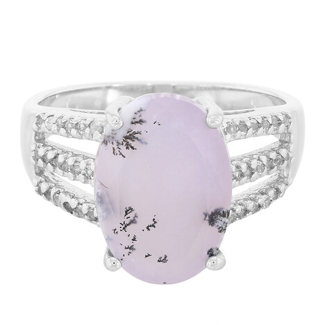 Bague en argent et Agate dendritique