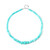Collar en plata con Cuarzo azul del Caribe