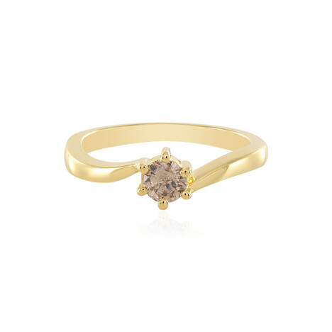 Anillo en plata con Diamante chocolate I1