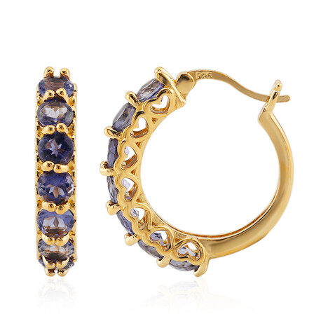 Iolite Silver Earrings