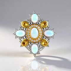 Anello in argento con Opale di Welo (Dallas Prince Designs)