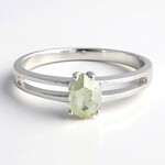 Anello in argento con Tormalina Menta