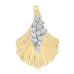 Zilveren hanger met een I1 (G) Diamant (Annette)