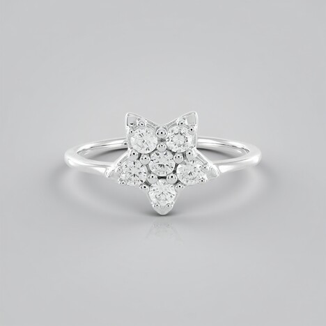 Bague en argent et Zircon