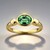 Anello in oro con Demantoide Namibiano (CUSTODANA)