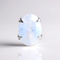 Pendentif en argent et Quartz bleu lunaire