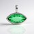 Ciondolo in argento con Quarzo Verde Smeraldo (MONOSONO COLLECTION)