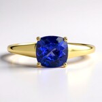 Anillo en oro con Tanzanita AAA (CIRARI)
