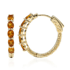 Pendientes en plata con Citrino de Madeira