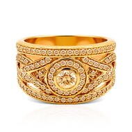 Anello in oro con Diamante Rose de France VS1 di Argyle (Annette)