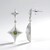 Orecchini in argento con Zircone Ceylon Verde (MONOSONO COLLECTION)