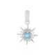 Pendentif en argent et Topaze bleu Suisse