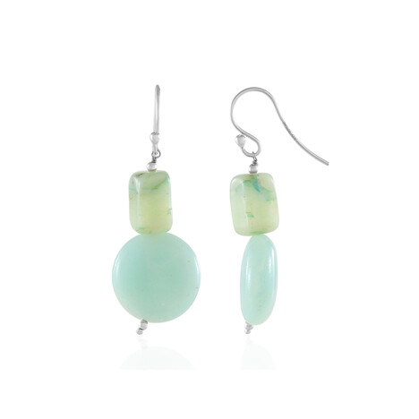 Zilveren oorbellen met Peruaanse Opalen