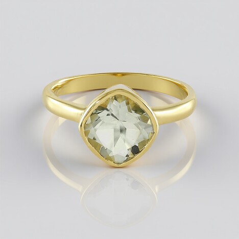 Anello in argento con Ametista Verde