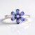 Anello in argento con Tanzanite
