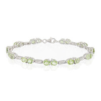 Brazalete en plata con Turmalina Paraíba