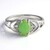 Anello in argento con Crisoprasio Imperiale
