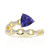 14K AAA Tanzanite Gold Ring (CIRARI)