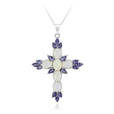 Collana in argento con Opale di Welo