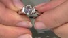 Anillo en plata con Topacio blanco