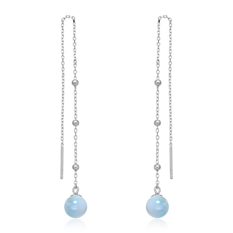 Orecchini in argento con Larimar