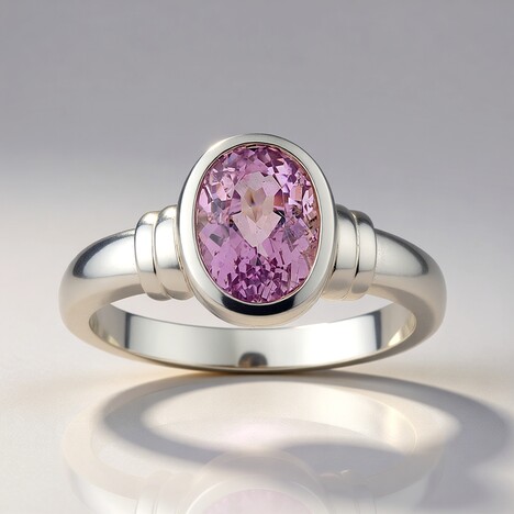 Anello in argento con Kunzite (Pallanova)