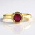 Anello in argento con Rubino del Madagascar