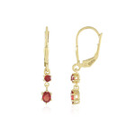 Orecchini in argento con Rubino Tanzania