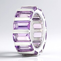 Ciondolo in argento con Ametista Zambiana (MONOSONO COLLECTION)