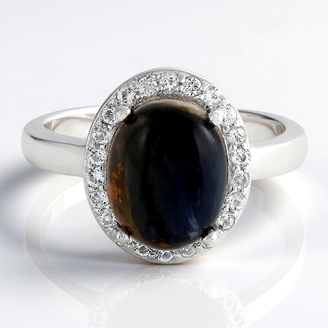 Anello in argento con Pietersite