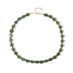 Collana in argento con Giada Canadese