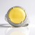 Anello in argento con Ambra Milky Baltica (dagen)