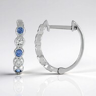 Boucles d'oreilles en argent et Zircon