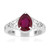 Anillo en plata con Rubí de Madagascar (SAELOCANA)