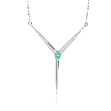 Collana in argento con Smeraldo Russo (de Melo)