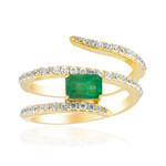 Sambia-Smaragd-Silberring