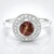 Bague en argent et Scapolite œil-de-chat