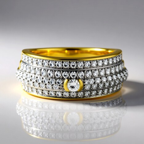 Anello in oro con Diamante SI1 (G) (Annette)